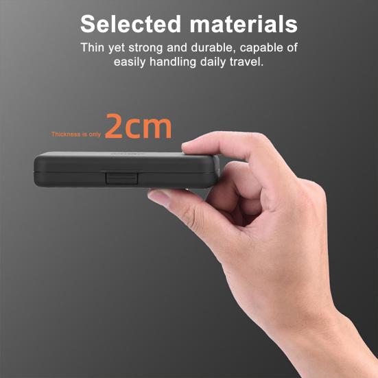 Чехол для переноски фильтров для DJI Osmo Pocket 3 Водо- и пылезащитный Чехол-органайзер для хранения оптики, линз, ND, UV, CPL фильтров, карт памяти и аксессуаров