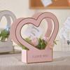 2 шт. Складная коробка в форме сердца с цветами, Коробка из оберточной бумаги для цветочной композиции, Свадьба, День рождения