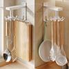 Kitchen Rotating Hooks for Utensils 10 Claw Cooking Utensil Rack for Spoons Pot Rags 360 Degrees Rotation Wall-Mounted Hanger Holder