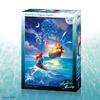 Tenyo в серии витражного искусства Gyutto Пазл Дисней Русалочка Ариэль в море со служебной карточкой (Теньо) [Сделано в Японии] 500 деталей (25x36см)