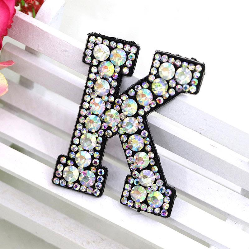 Шарм английский алфавит AZ значок буквы аппликация 3D стразы буквы нашивка горячая распродажа утюг на высокое качество популярный 1 шт для одежды обувь сумка