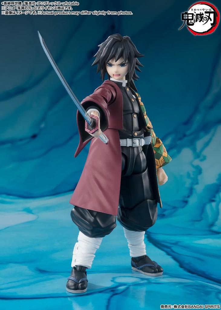 TAMASHII NATIONS Demon Kimetsu no Yaiba Giyu Tomioka 150mm PVC ABS Painted Action Figure S.H.Figuarts Slayer Approx. &