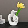 Resin Vase, Modern Design, Women's Vase, Small Decorative Vase, Suitable for Placing On the Desktop, This Product Can Be Placed