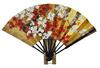 Decorative Folding Fan Imperial and White Plum with Folding Fan Boxed (Kyoto Sensu)Double-sided Carriage/red Stand,