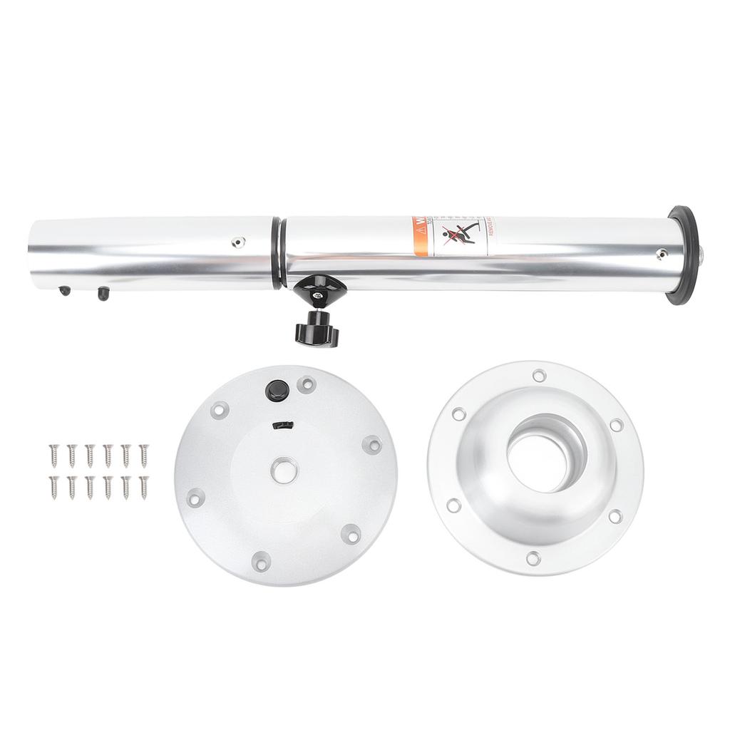 RV Table Pedestal Base Stand Detachable 7 Adjustable Height Aluminum Alloy Table Pedestal Leg Base for Caravan Boat