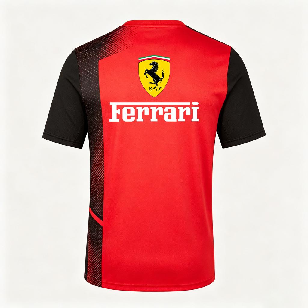 Ferrari Летняя футболка для мужчин и женщин, парная, с круглым вырезом, 3D-печать, топ с коротким рукавом, Формула 1, автогонки