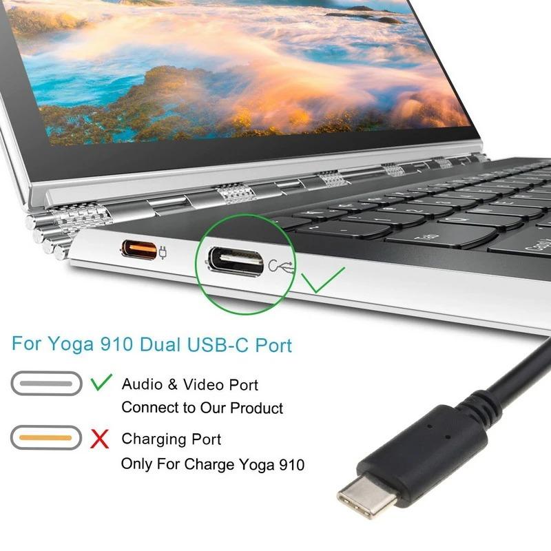 Адаптер USB C 3,1 типа C к VGA, кабель-переходник HD 1080P для MacBook Pro, Samsung, ТВ, телефона, экрана ноутбука, линейный проекционный преобразователь