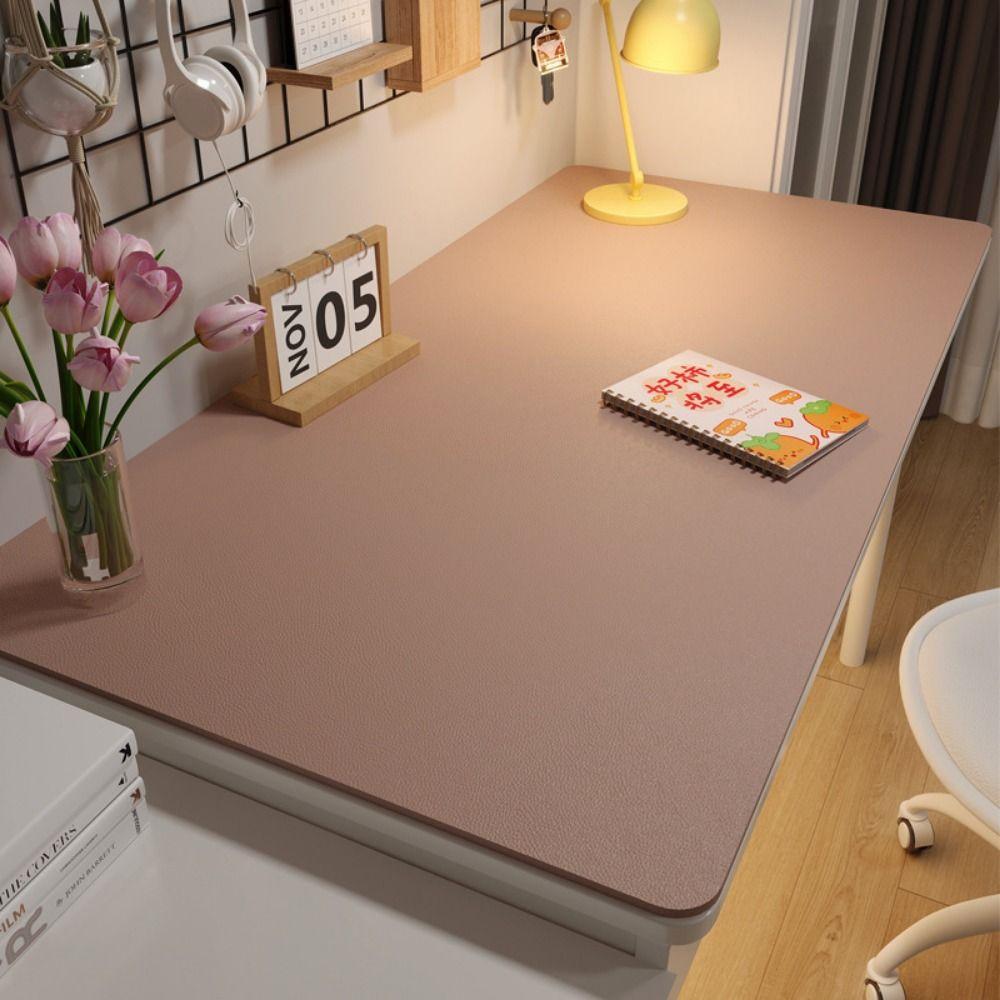 Waterproof Oilproof Table Cloths Oilproof Computer Desk Mat PU Leather Table Cover  Gamer Keyboard