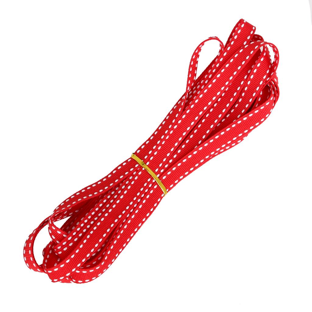 10mm Wide Polka Dot Webbing Packaging Gift Decoration Threaded Belt Colorful Various Ribbons