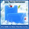 Ice Water Filled Box Ice Box For Lunch Bags And Cooler Bags Large Capacity 600ml Dry Ice Crystal Granules Cooling Box