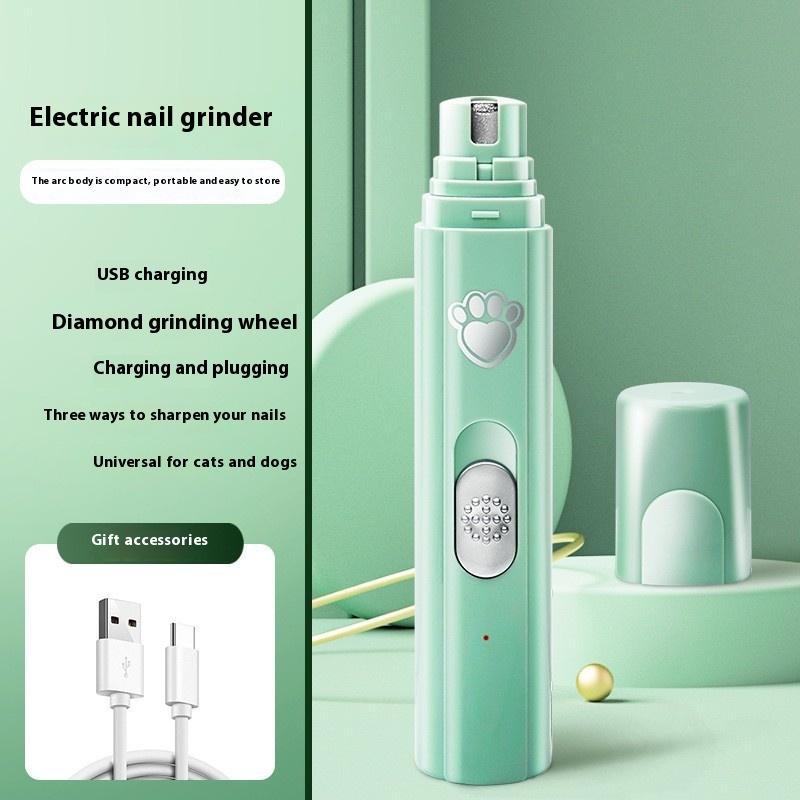 Electric Dog Nail Grinder Pets Painless Nail Polish File With Polisher Wheel Rechargeable Pets Professional Nail Grooming Tools