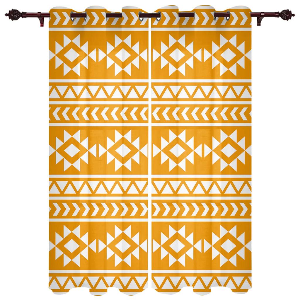 Бохо Племенной Тотем Оконные Шторы Современный Европейский Стиль Шторы для Спальни Гостиной Жалюзи Оконный Фон Шторы 2 Панели