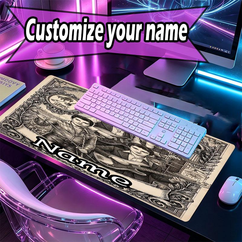 Custom Name Personalized Queen (band) Pattern Mousepad, Laptop PC Desk Mat, Decorative Desk Mat for Home Keyboard Pad Gift