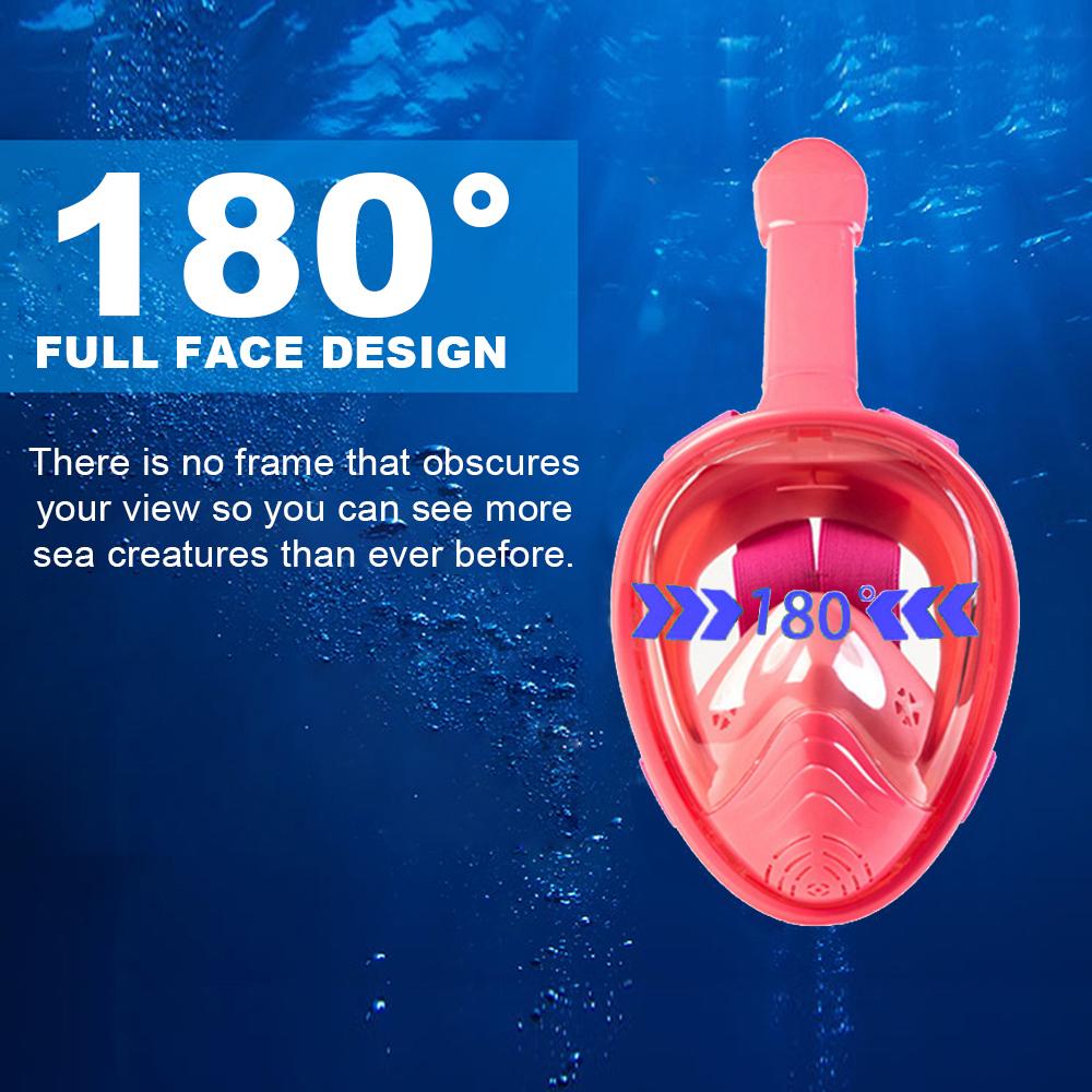 OLIKEI Детская маска для дайвинга с полным лицом, противотуманная герметичная маска для подводного плавания с аквалангом, подводные очки, маска для безопасного дыхания, плавательная маска для детей