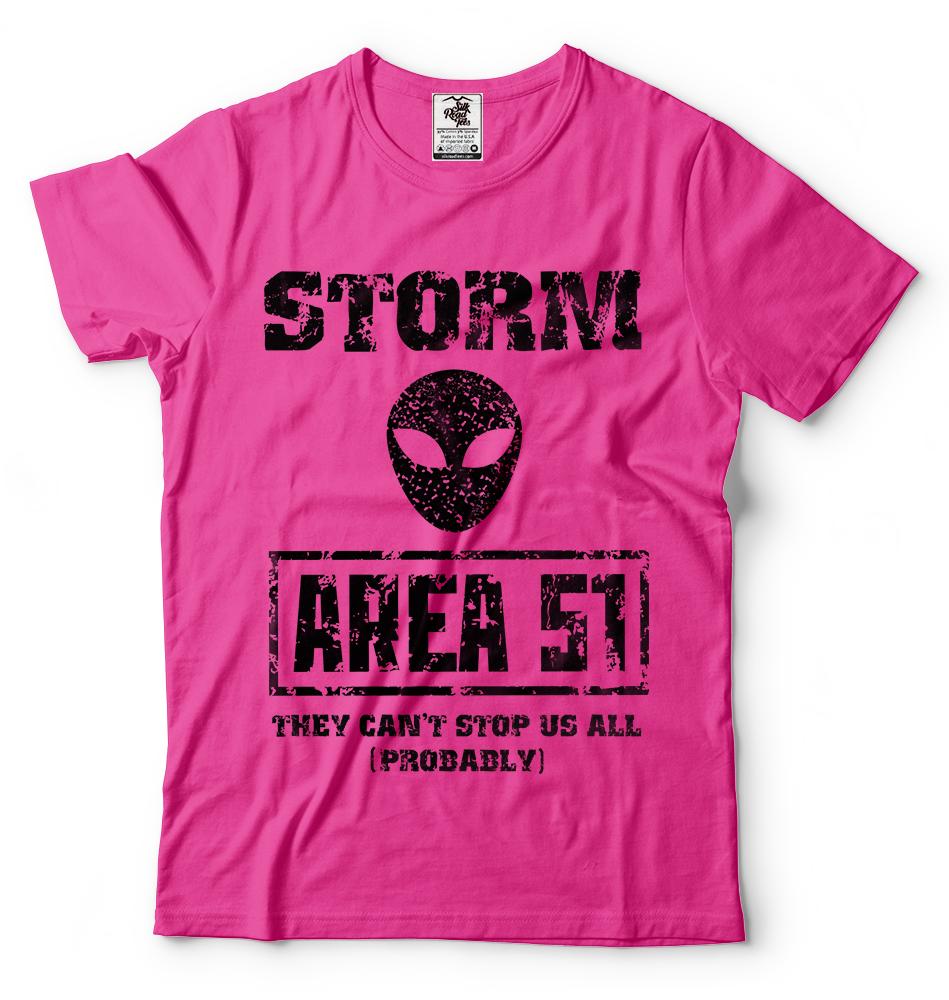 Storm Area 51 Tshirt They Cant Stop Us All UFO Event Alien TShirt Area 51