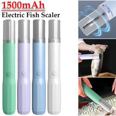 Электрический скребок для чистки рыбы, скребок для чистки рыбы, 1500 мАч, инструменты для морепродуктов, строгальный станок для чистки рыбы для шеф-поваров и домашних поваров, инструменты для чистки рыбы