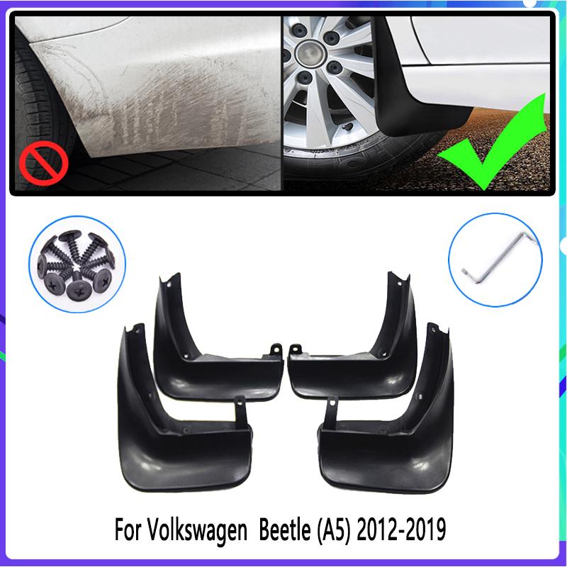 4 PCS Car Mud Flaps for Volkswagen VW Beetle 2012~ Mudguard Splash Guards Fender Mudflaps Auto
