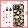 Anti-dust Soft Case Phone Case For Ulefone Note18 Ultra Wristband Silicone Protective Oil Painting Fashion Design Flower