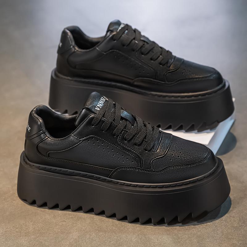 Новая мужская обувь на высокой платформе с толстой подошвой для осени, мужская обувь для повседневной носки с невидимым увеличением роста, новая мужская обувь, универсальная