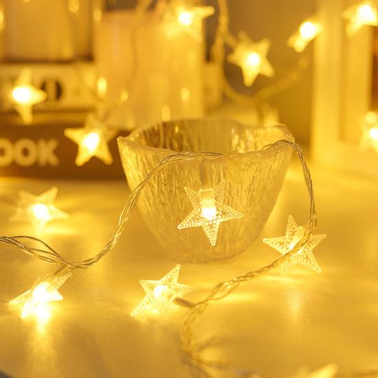 Звездная гирлянда Высокая яркость Мягкое освещение Креативная форма Широкое применение Простая установка Светодиодная гирлянда с пентаграммой Праздничная вечеринка Реквизит для вечеринки