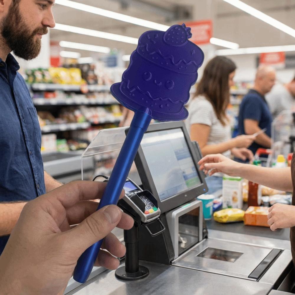 Funny 3D Printed Wand Tap To Pay Contactless Credit Card Holder Children's Role-playing Prop
