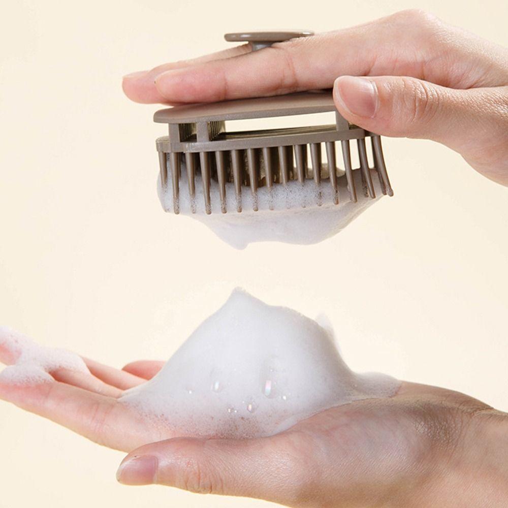Square Shape Head Scalp Massage Comb Soft Body Massage Shower Brush Salon Hairdressing Tool Unisex