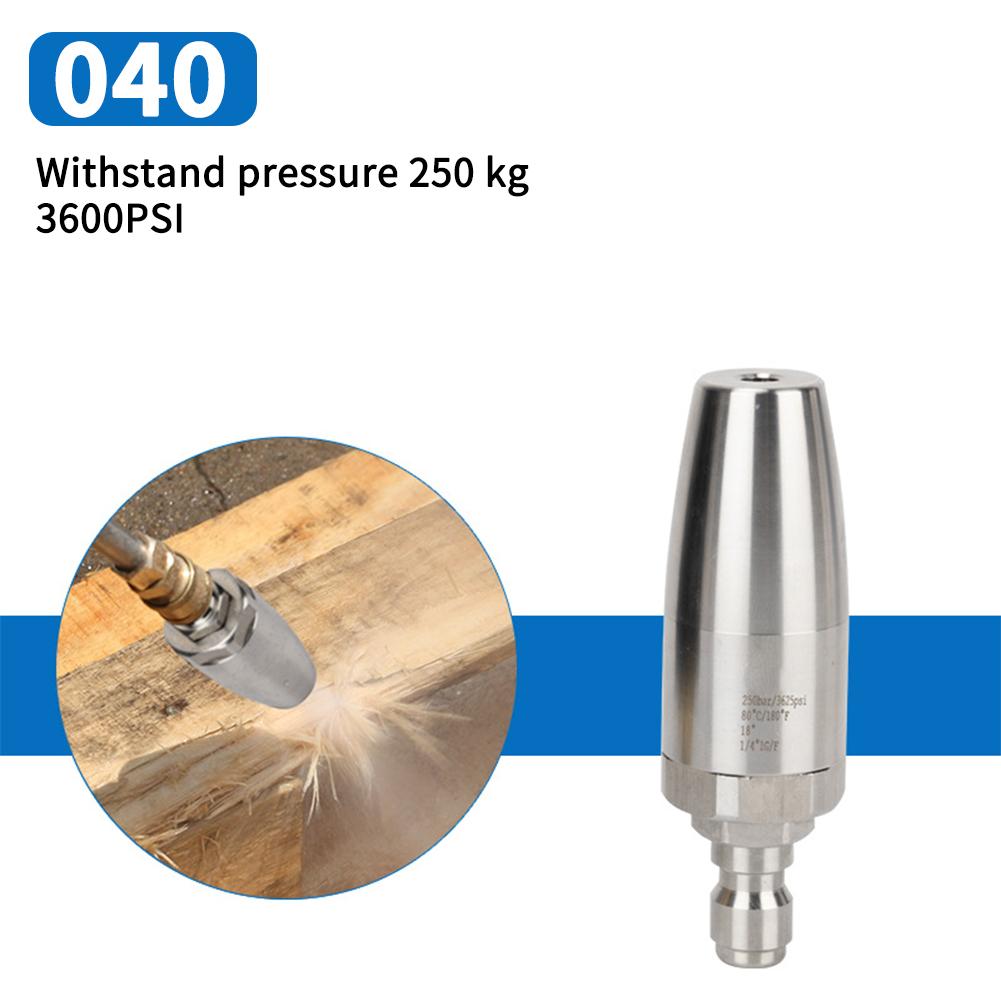 Вращающаяся на 360° насадка для воды высокого давления из нержавеющей стали, насадка Lotus для удаления ржавчины, быстроразъемные аксессуары