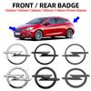 1pcs ABS For Opel Logo Emblem Badge Sticker Fit Car Front Grille Hood Bonnet Rear Trunk Bumper Astra Zafira Insignia Corsa H G