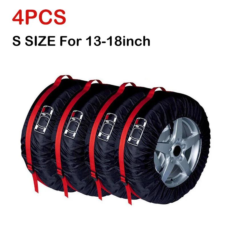 1/4 шт. Универсальные чехлы для запасных шин автомобиля, чехлы для хранения шин, сумки для автомобильных колес, водонепроницаемые пылезащитные защитные полиэстеровые сумки