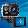 1080P Waterproof Action Camera with 2inch Screen HD Video Underwater Camera with Wide-Angle Lens Sports DV Camera and Mounting