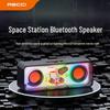 Беспроводная Bluetooth-колонка Recci RSK-W38 RGB, HIFI, стерео, с китайской вилкой (адаптер в комплекте)