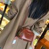 Cowhide Bag Women's Genuine Leather Small Square Bag Women's Bag Fashionable Single-shoulder Casual Crossbody Bag