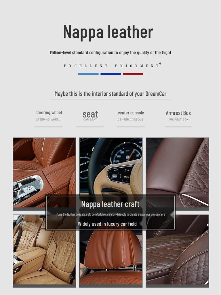Чехол на руль из натуральной кожи для Buick Regal, Excelle, LaCrosse, Verano, GL6, Encore и GL8 - Всесезонный