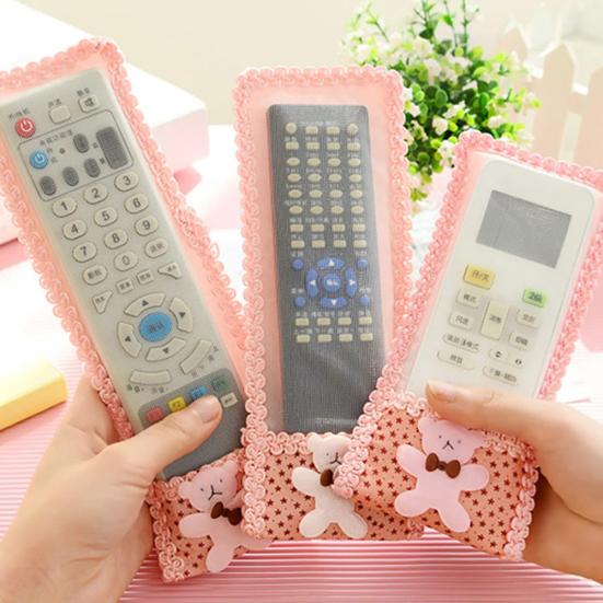 Милый кружевной медведь, пылезащитный чехол для пульта дистанционного управления для телевизора, кондиционера, протектор