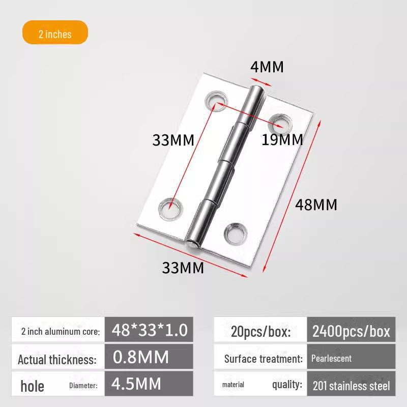 Комплект петель для дверцы шкафа и окна из нержавеющей стали 304