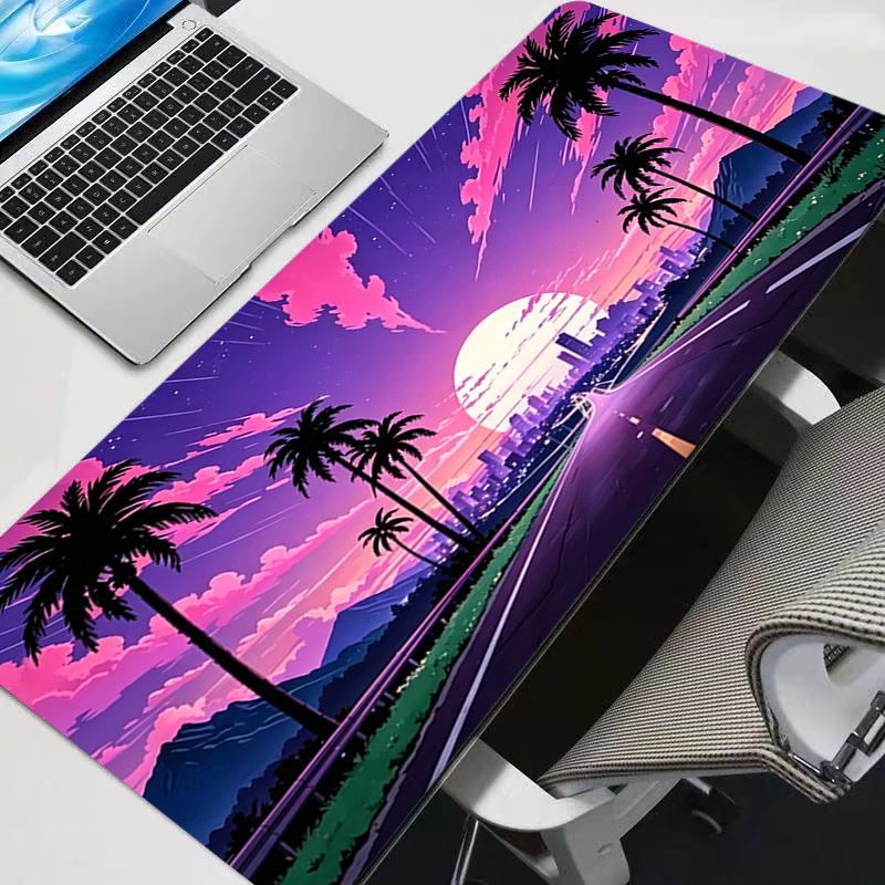 Colorful Anime Mouse Pad Big Size Laptop Desk Mat Gamer Carpet Non-Slip Retro Sports Car Keyboard Pad Gaming Extended Mousepad
