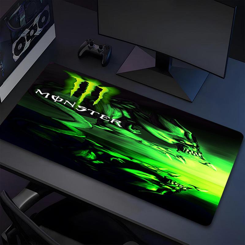 Игровой коврик для мыши Monster Energy XL Нескользящая резиновая основа Прошитый край Водонепроницаемый коврик для стола Для ПК Ноутбука Игрока Офиса Компьютерные Аксессуары C929686