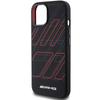 Amg Amhmp15S23Sspk Iphone 15 / 14 / 13 6.1 Czarny/Black Hardcase Silicone Large Rhombuses Pattern Magsafe