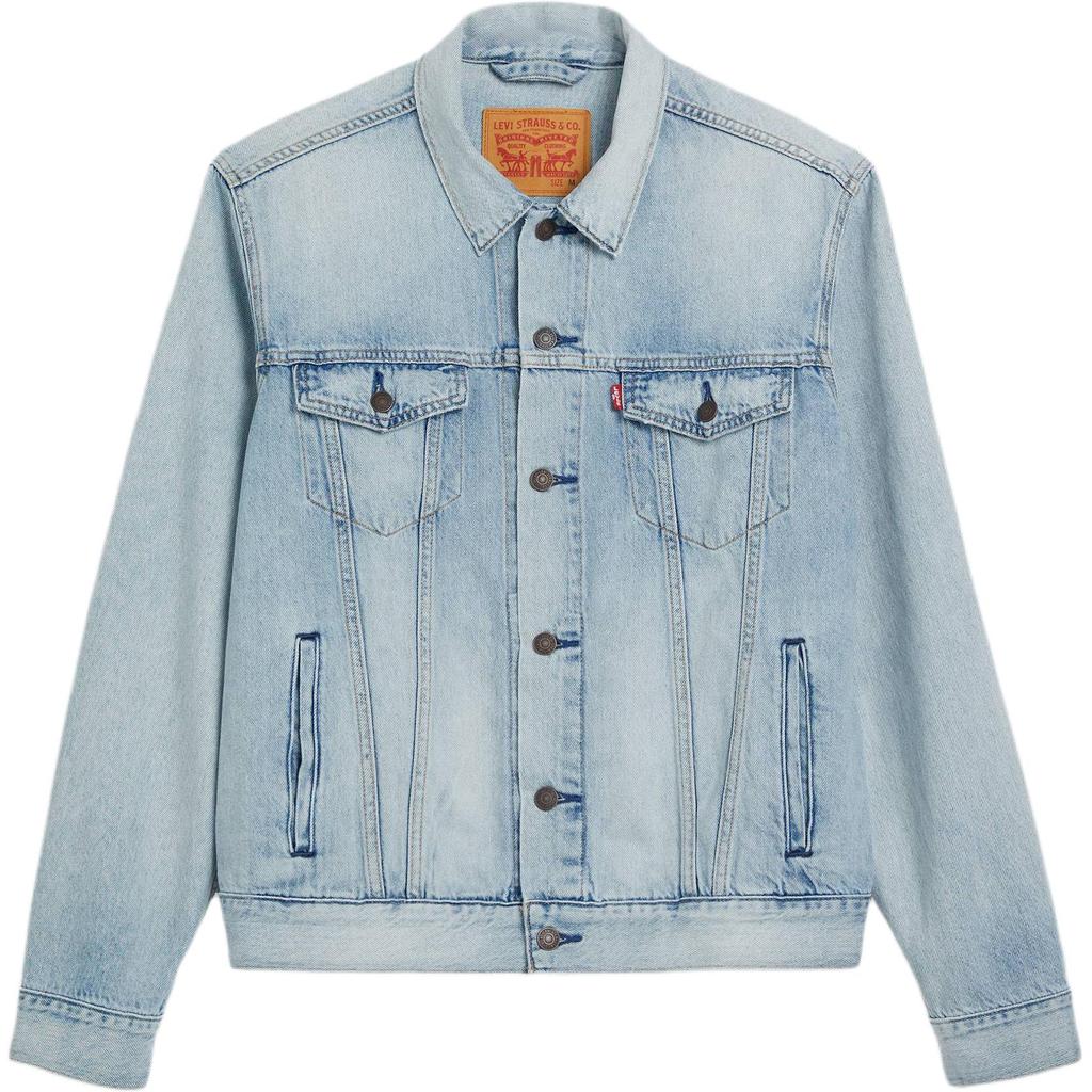 Levi's Denim Jackets Men's Light Blue Lapel Moderate 72334-0734