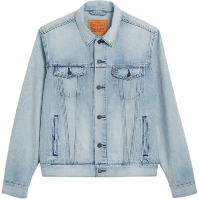Levis Простая Удобная Классическая Универсальная Джинсовая Куртка на Пуговицах с Длинным Рукавом Мужские куртки 72334-0734