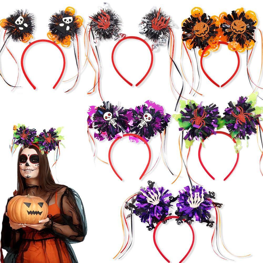 Pumpkin Halloween Hairbands Skull Bat Skeleton Headband Funny Halloween Hair Hoop Festival Party
