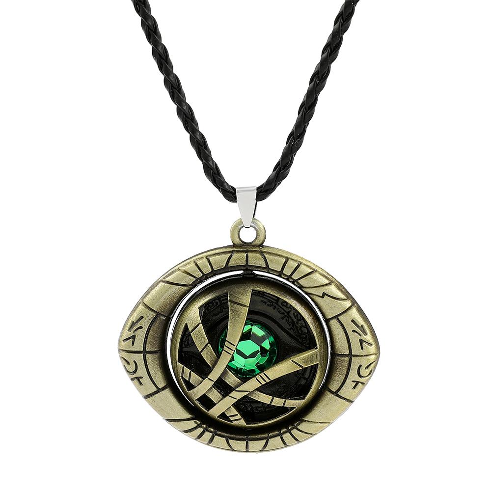 Модное ожерелье Infinity Time Stones Eye of Agamotto Rotatable Jewelry Kpop