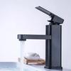 Black/Chrome Bathroom Faucets Hot and Cold Mixer Faucets Vanity Bathroom Kitchen Deck Mounted Bathroom Sink Faucets