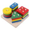 EsiFare Монтессори образовательные игрушки для сопоставления фигур деревянные геометрические стимулируют развитие улучшают цвет формы раннее