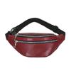 High Fashion Ladies Fashion Leather Belt Zipper Large Capacity Waist Bag Sports Shoulder Bag