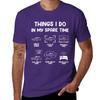 Things I Do In My Spare Time Car T-shirt Quick-drying Oversized Hippie Clothes Customs Design Your Own T-shirts For Men Cotton