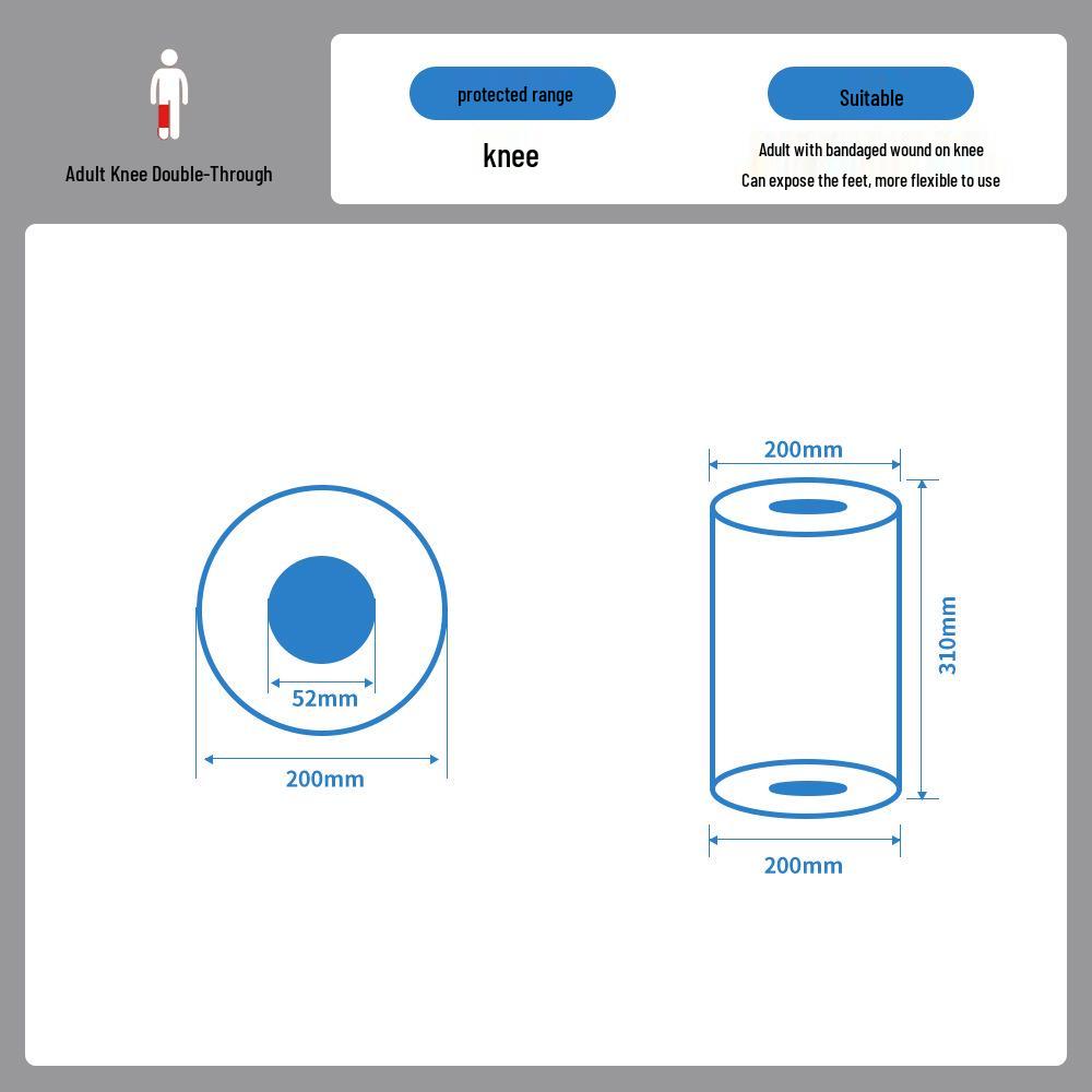 Водонепроницаемый чехол для душа для защиты гипса или PICC-катетера