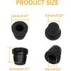 18PCS Black Brake Dust Cover, Rubber Dust Stem Cover, Grease Fitting Caps, Brake Caliper Bleeder Cap, Brake Bleeder Screw Cap, Rubber Dusts Covers