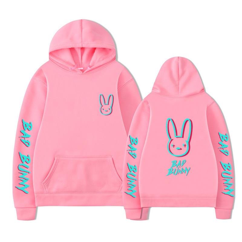 Модная унисекс толстовка с капюшоном Bad Bunny