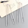 Clear Folding Rulers Drawing Ruler Clearly Centimeters Scale Measuring Length 0-30cm (0-12Inch) for Student Teacher